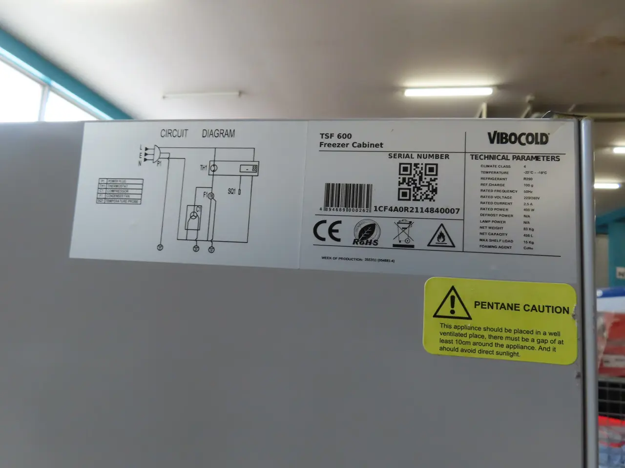 Billede 3 - Fryseskab VIBOCOLD TSF 600