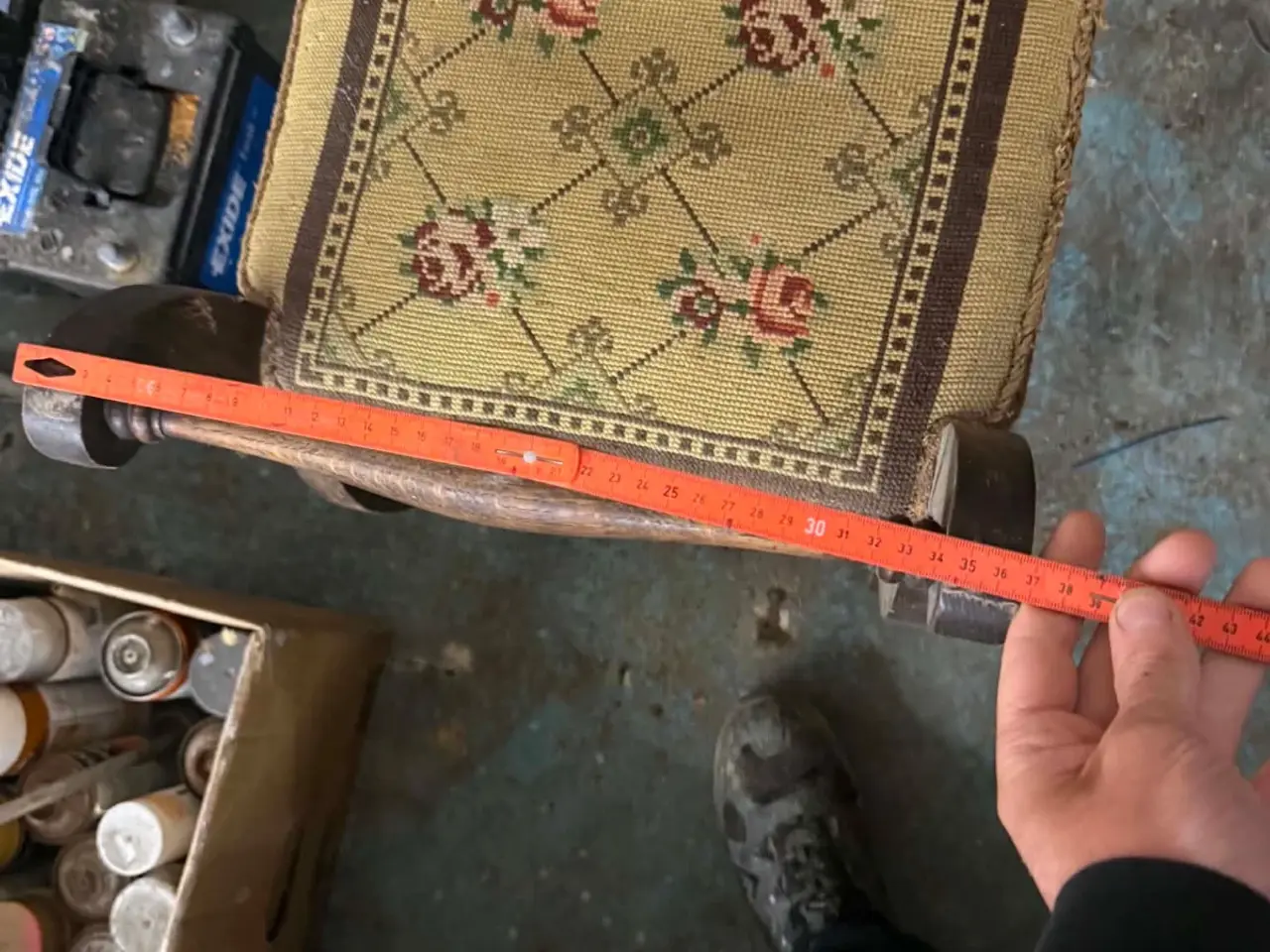 Billede 5 - Klaverbænk Vintage med polstret sæde- helst afhe