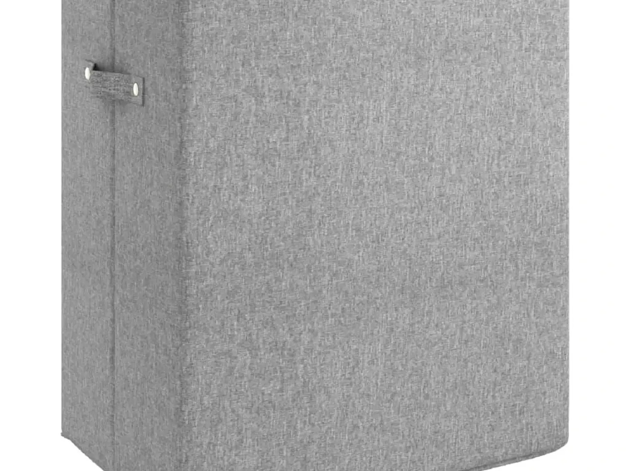 Billede 5 - Foldbar vasketøjskurv i kunstigt linned - 51 × 34,5 × 59 cm, grå, 2 rum