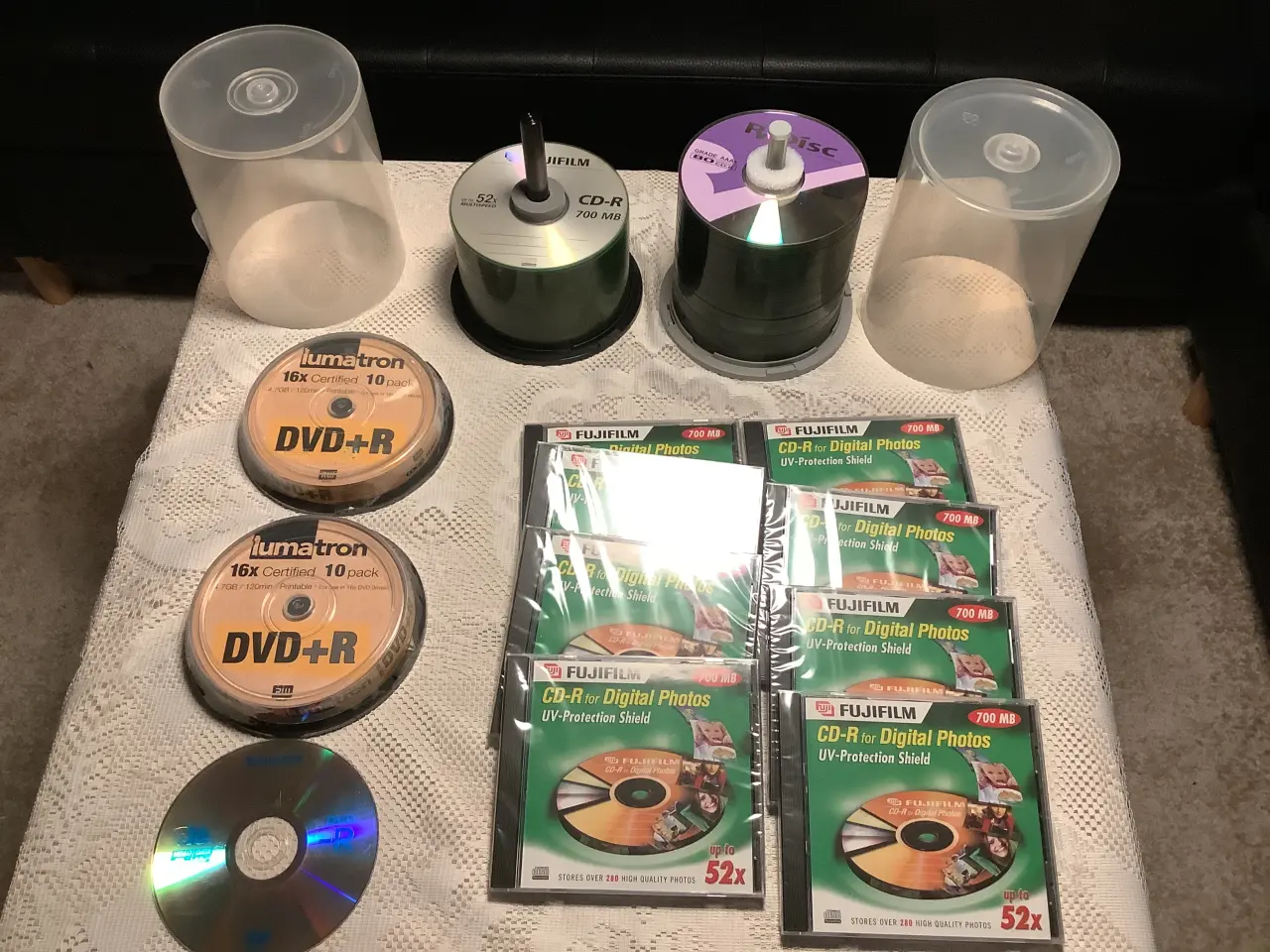 Billede 2 - CD-R 140 stk + 20 DVD+R og 8 photoDisc CD-R