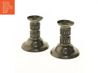 Sæt lysestager i metal (str. 10 cm)