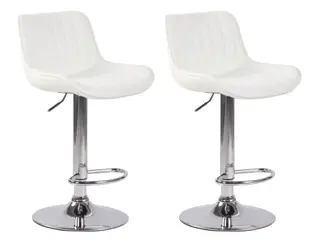2 stk. barstole model "Lyon", hvid.