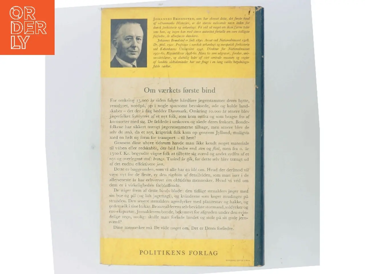 Billede 3 - Danmarks historie. 1, De ældste tider, indtil år 600 af Johannes Brøndsted (Bog)