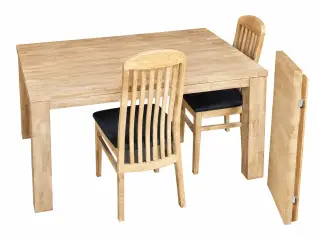 bøgetræsbord med 6 stole