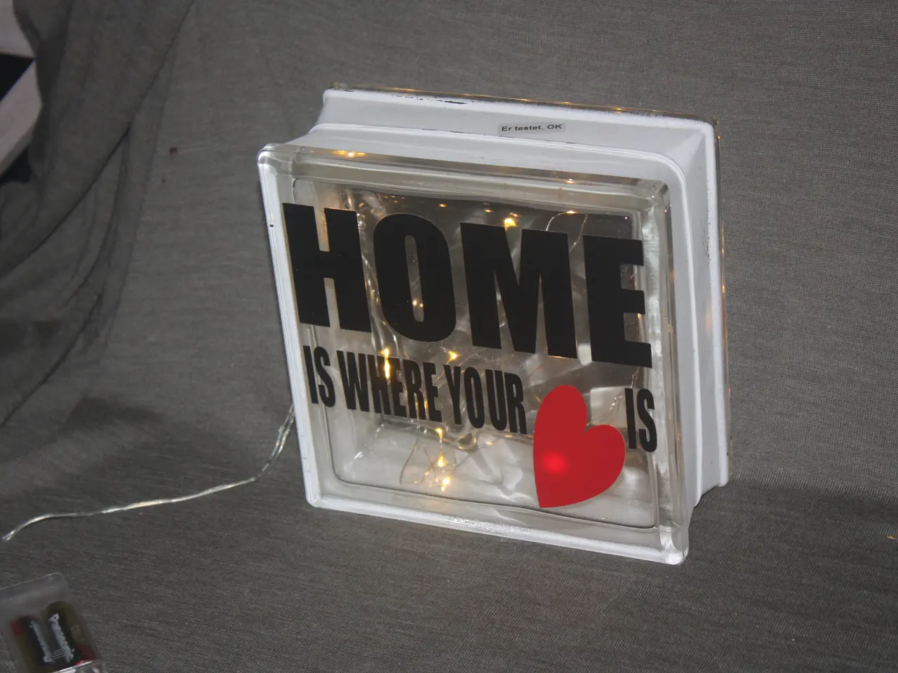 Billede 2 - Lyssten Home is Where Your Love is 19 cm x 19 cm
