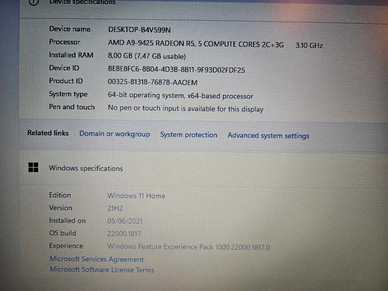 Billede 3 - Hp b4v599n desktop Fungerer 100% pæn og velholdt