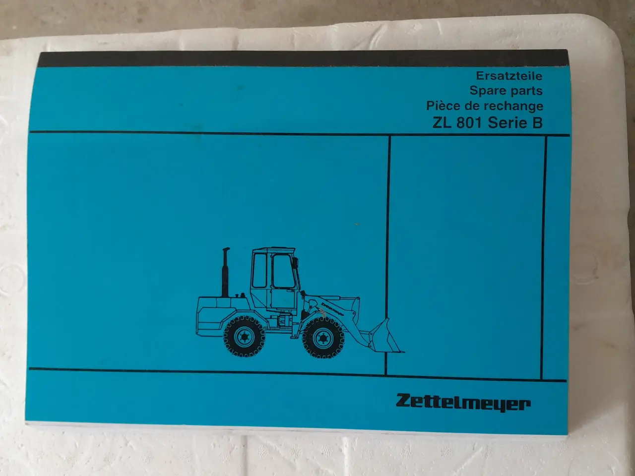 Billede 1 - Zettelmeyer 801 B reservedelskatalog