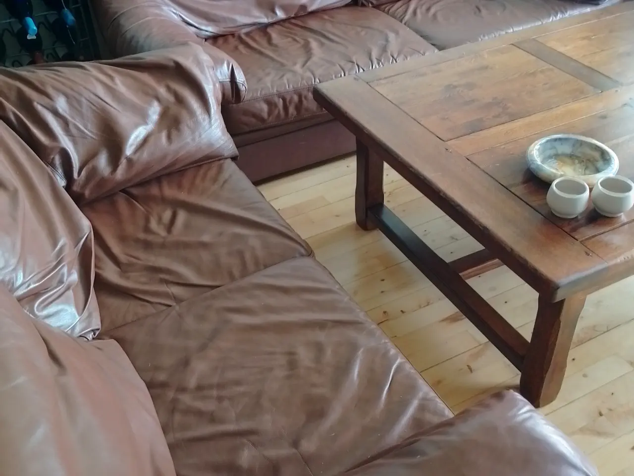 Billede 1 - Læder sofa 3+2