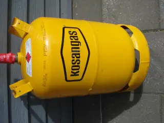 Fyldt Gasflaske gul 11 kg plomberet - 3