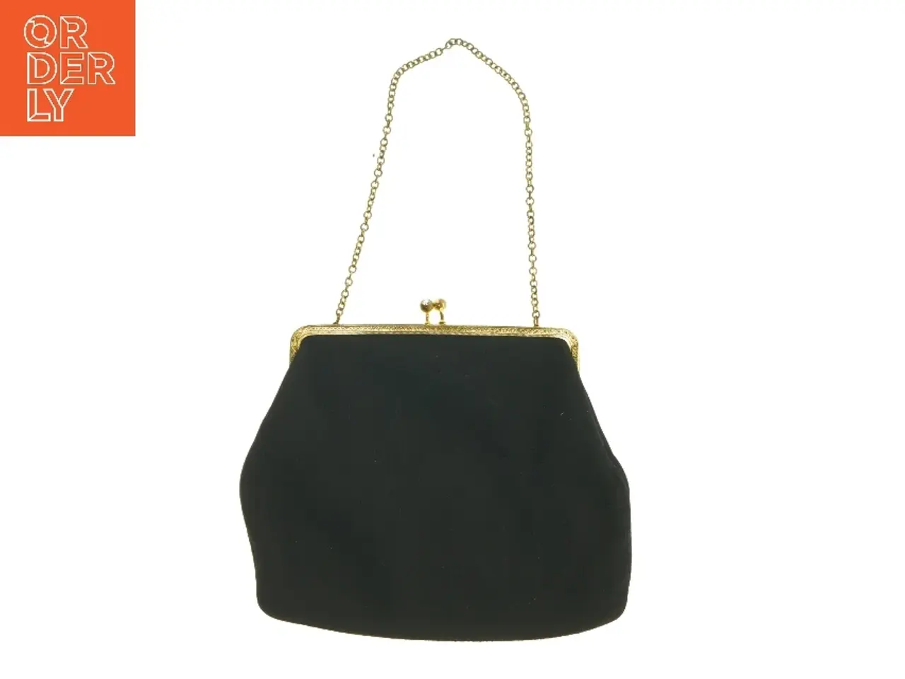 Billede 2 - Sort aftentaske med kæde (str. 15x19 cm)