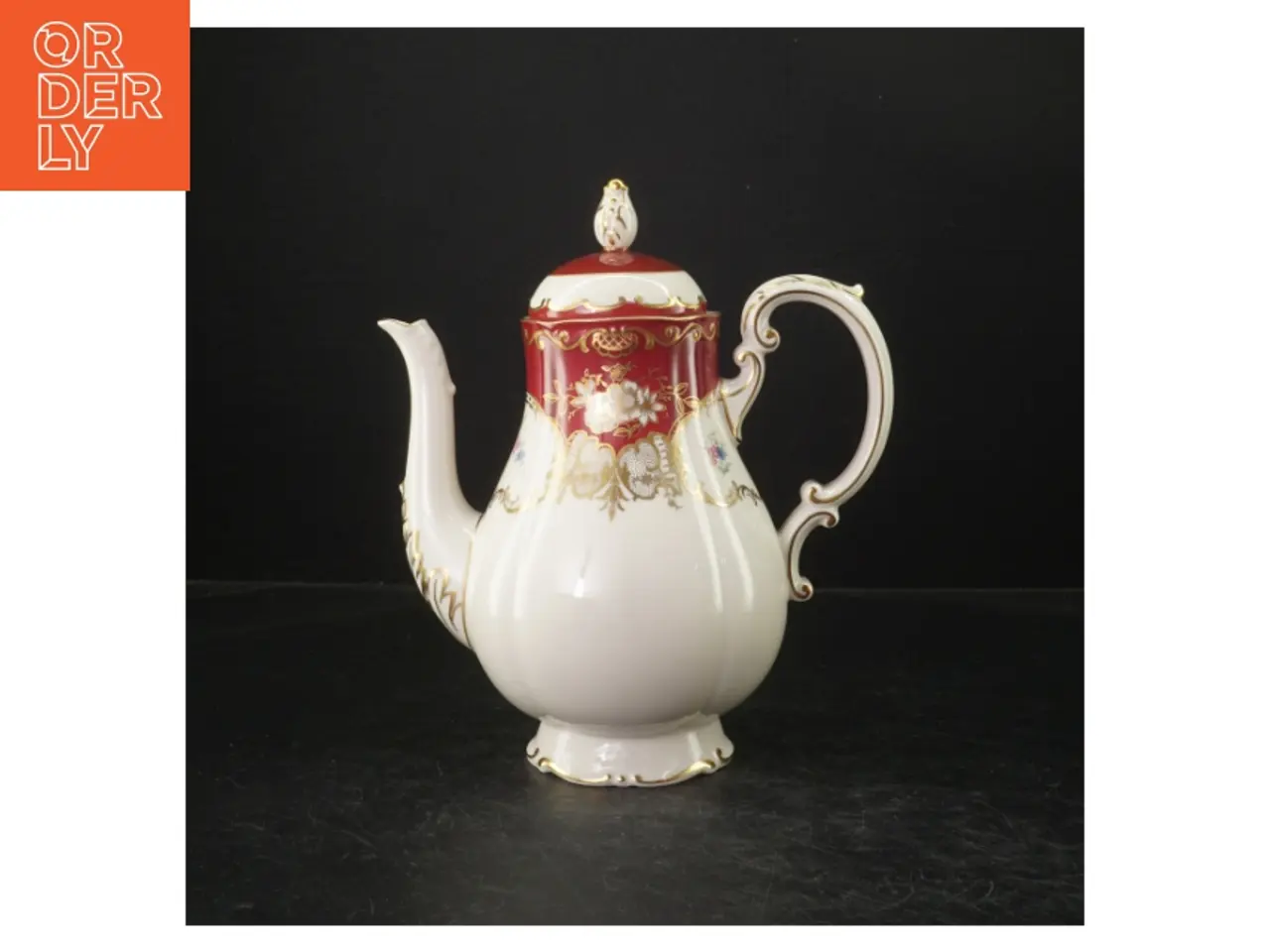 Billede 1 - Porcelænskande med låg (str. 24 cm)