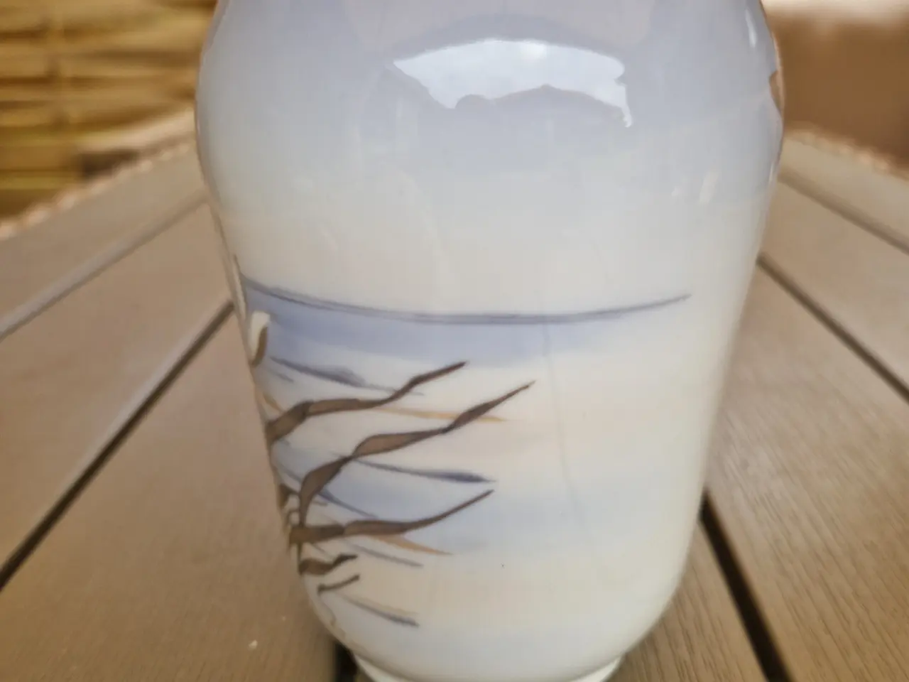 Billede 1 - Flot vase med åkande. Royal Copenhagen