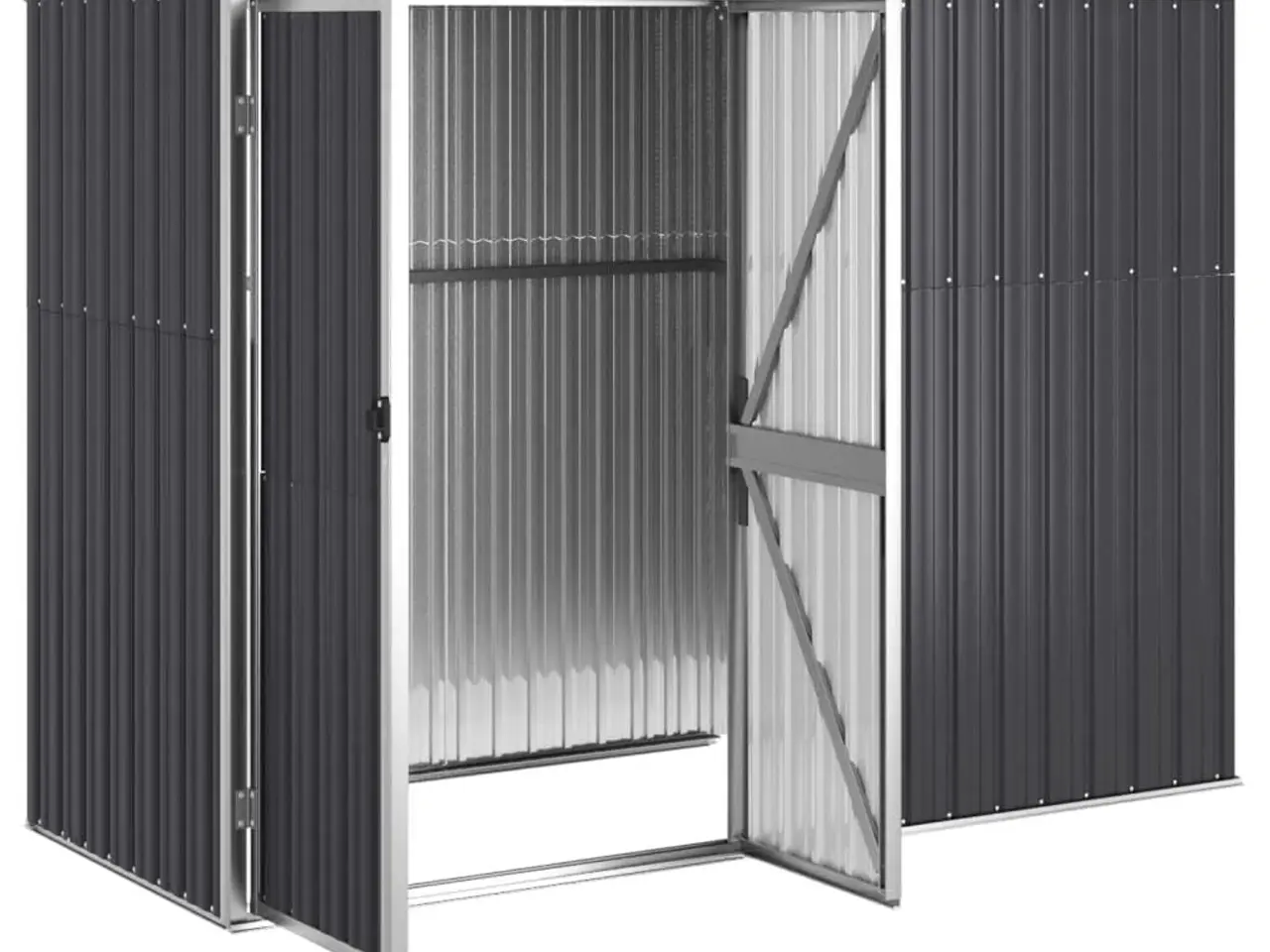Billede 4 - Redskabsskur til haven 225 x 89 x 159/161 cm - antracit