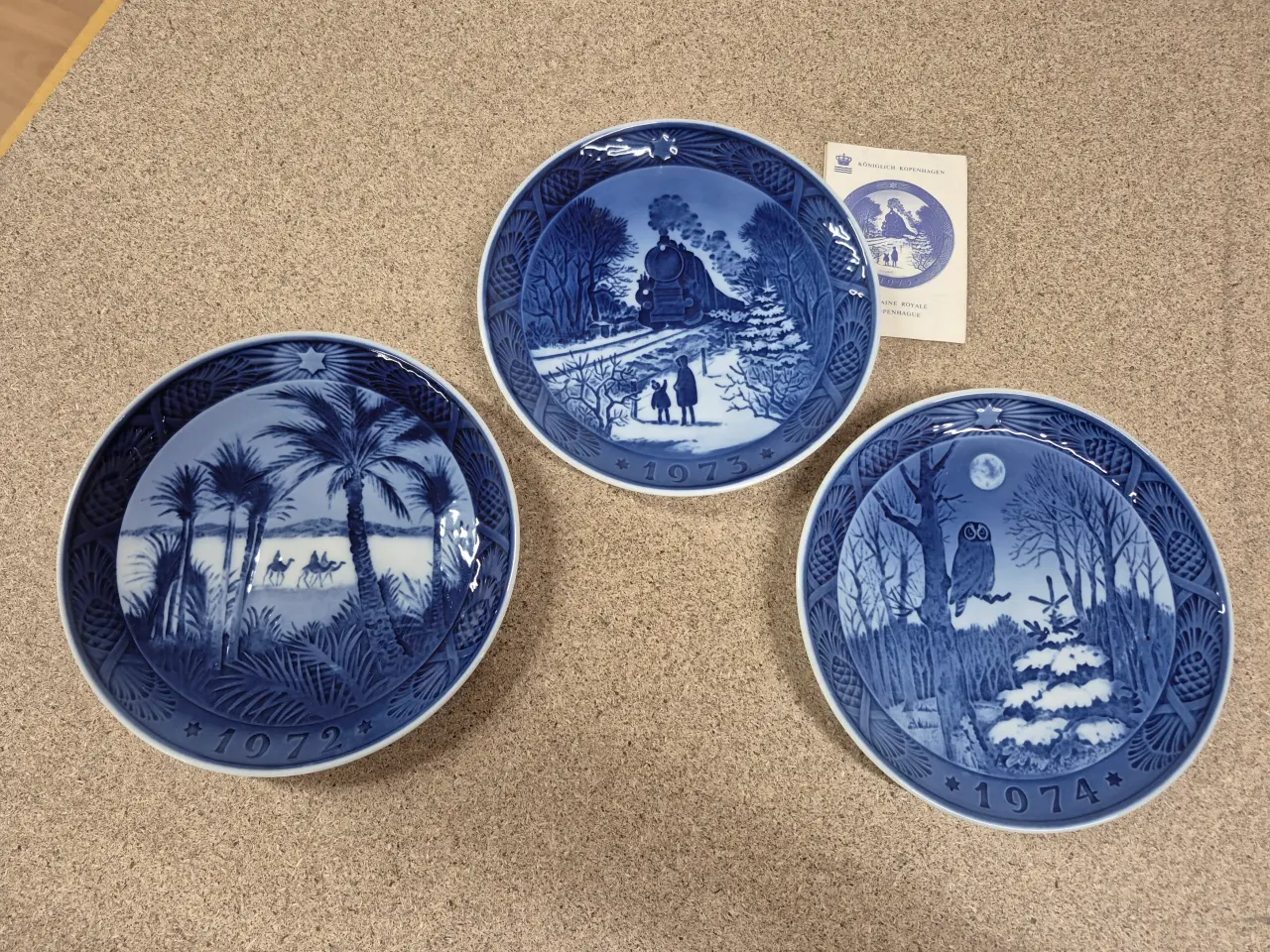 Billede 1 - Royal Copenhagen - juleplatter 1972 - 1974 +> 1982