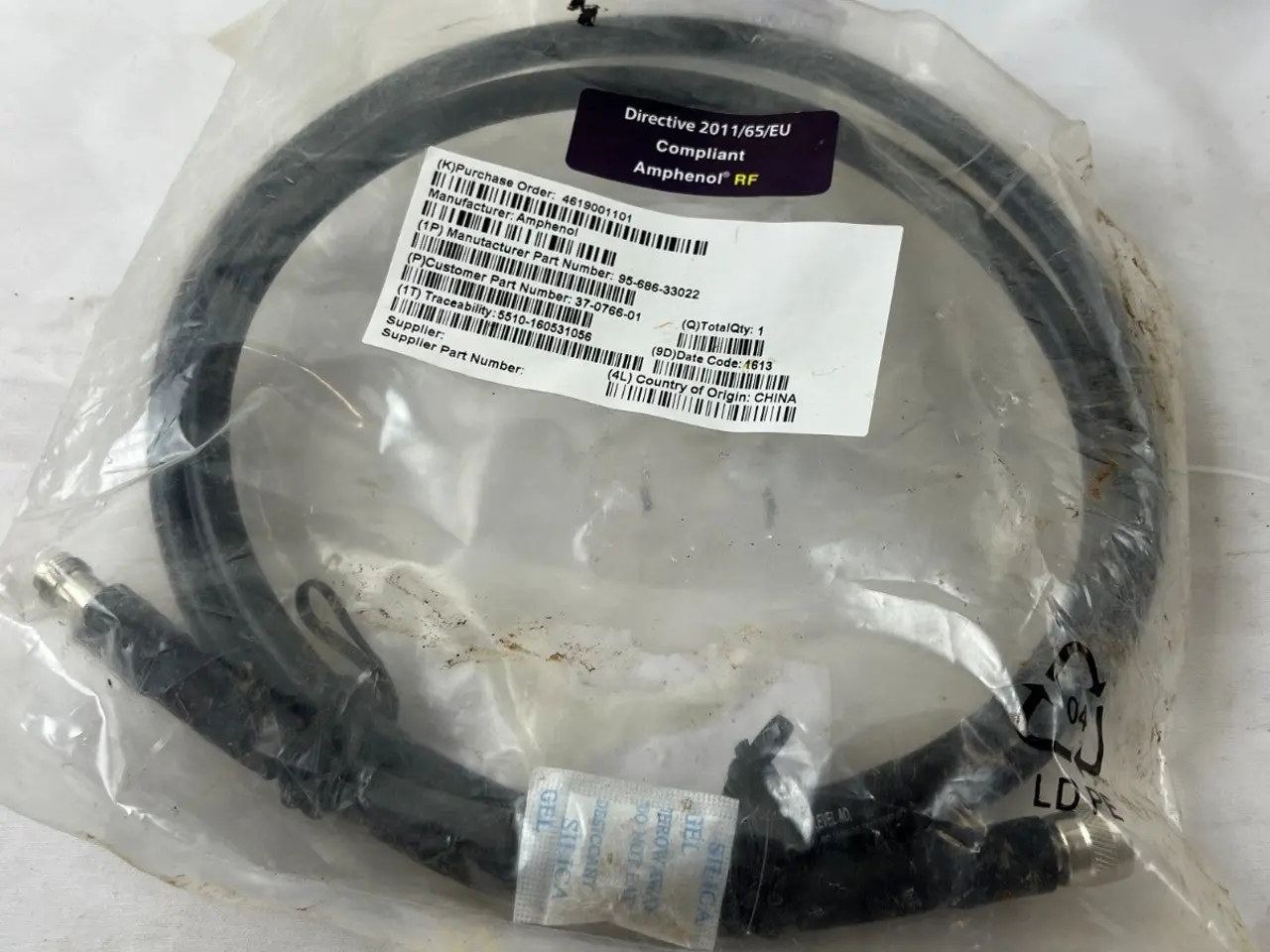 Billede 5 - Amphenol RF 95-686-33022 Coaxial kabel Assembly