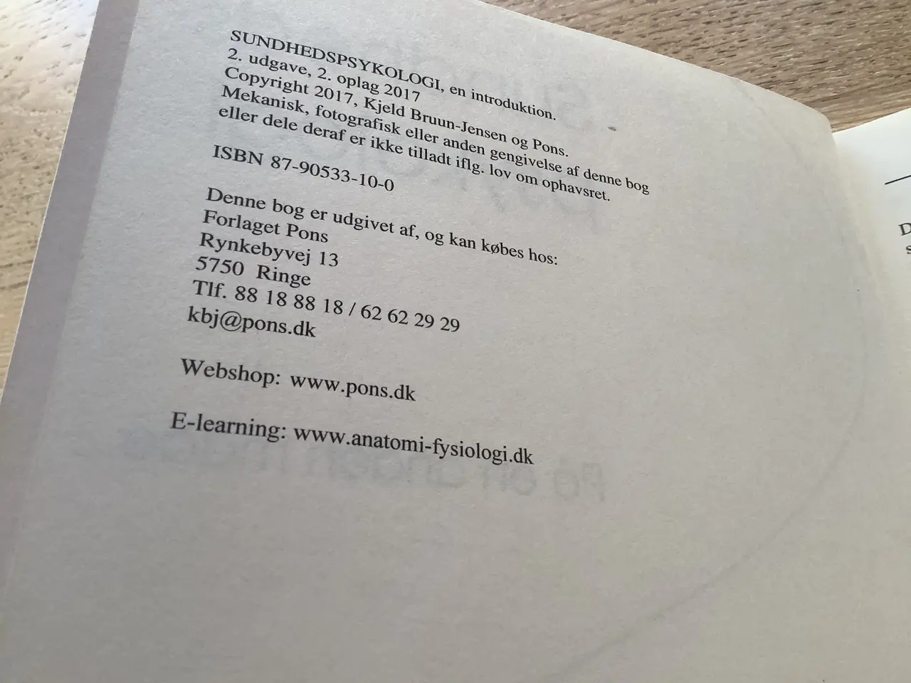 Billede 2 - Sundhedspsykologi, Kjeld Bruun Jensen