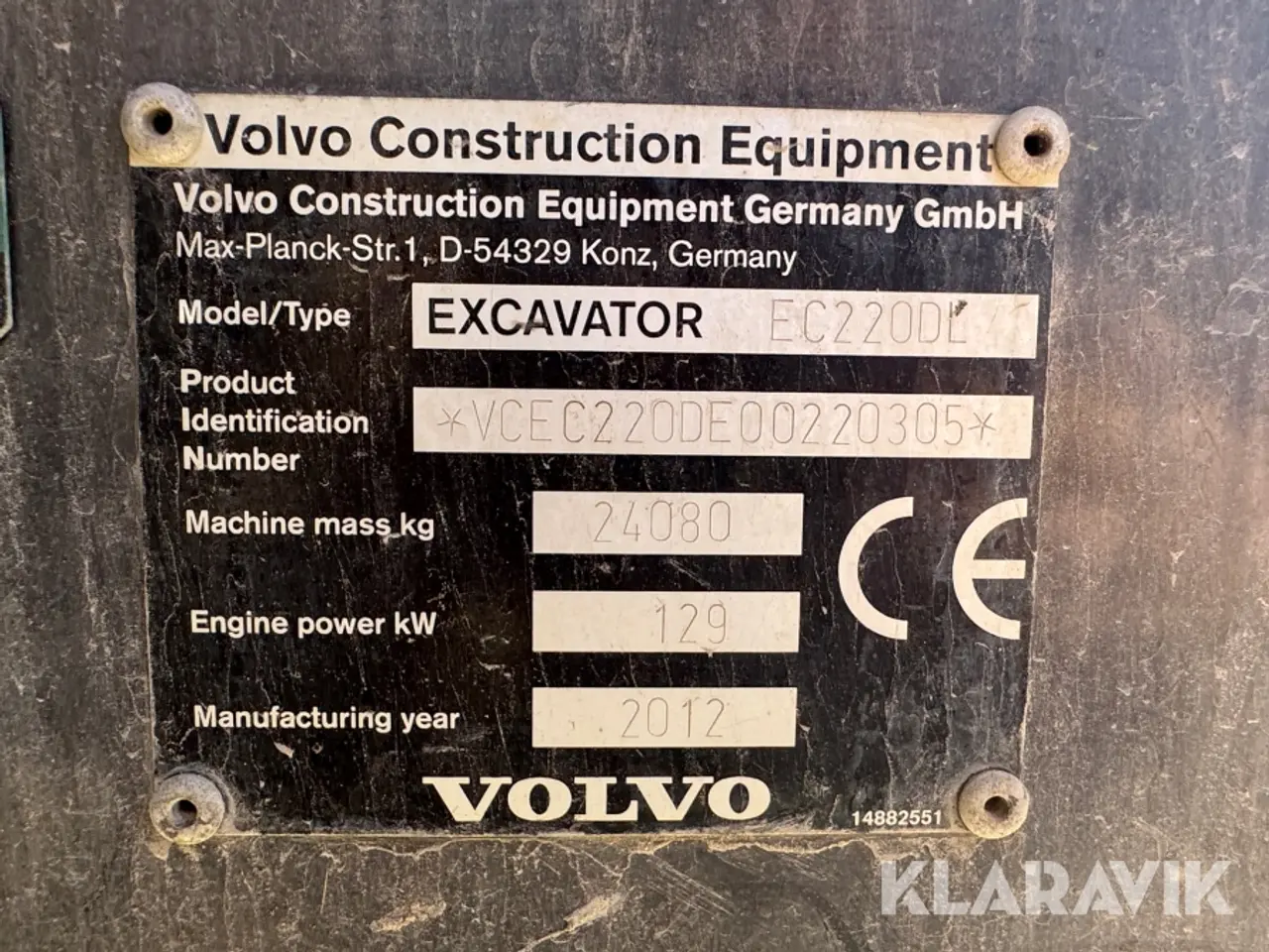 Billede 5 - Gravemaskine Volvo Excavator EC220DL