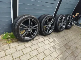 5x120 19" alufælge 235/45R19 Michelin vinterhjul