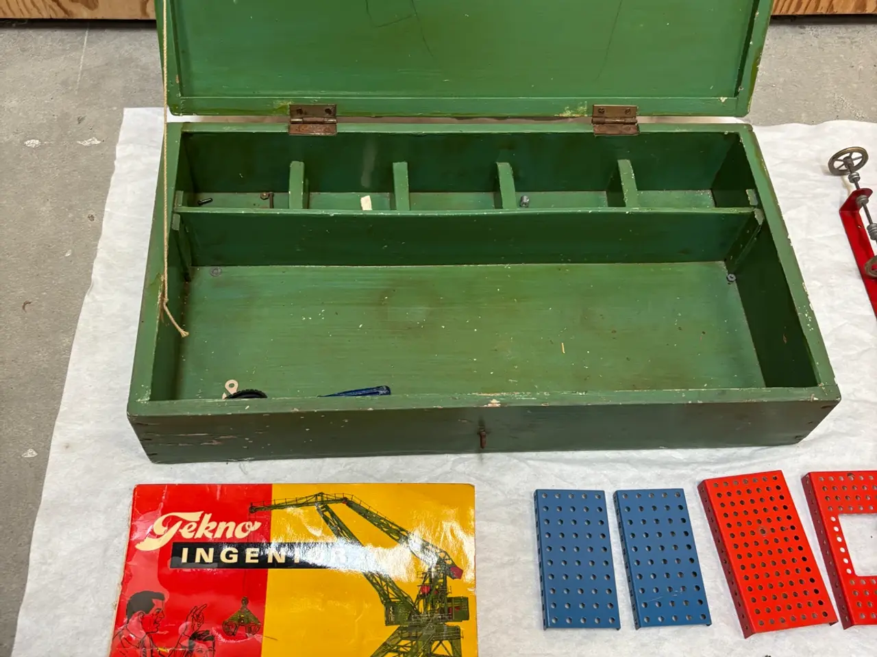 Billede 2 - Originalt Tekno Ingeniørsæt fra 1960erne.