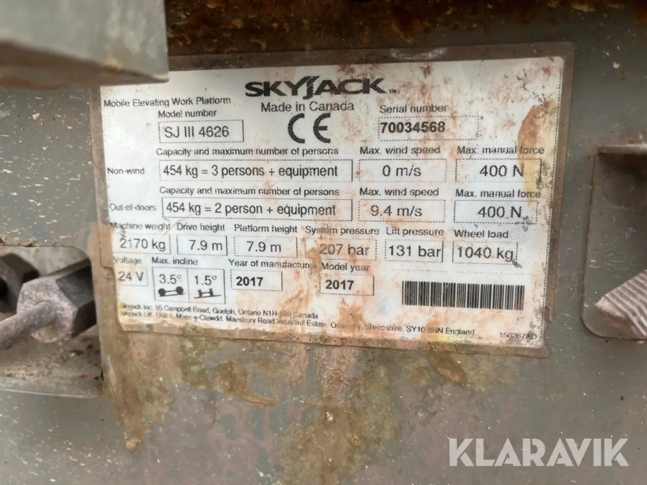 Billede 9 - Sakselift SkyJack SJ III 4626 10meter