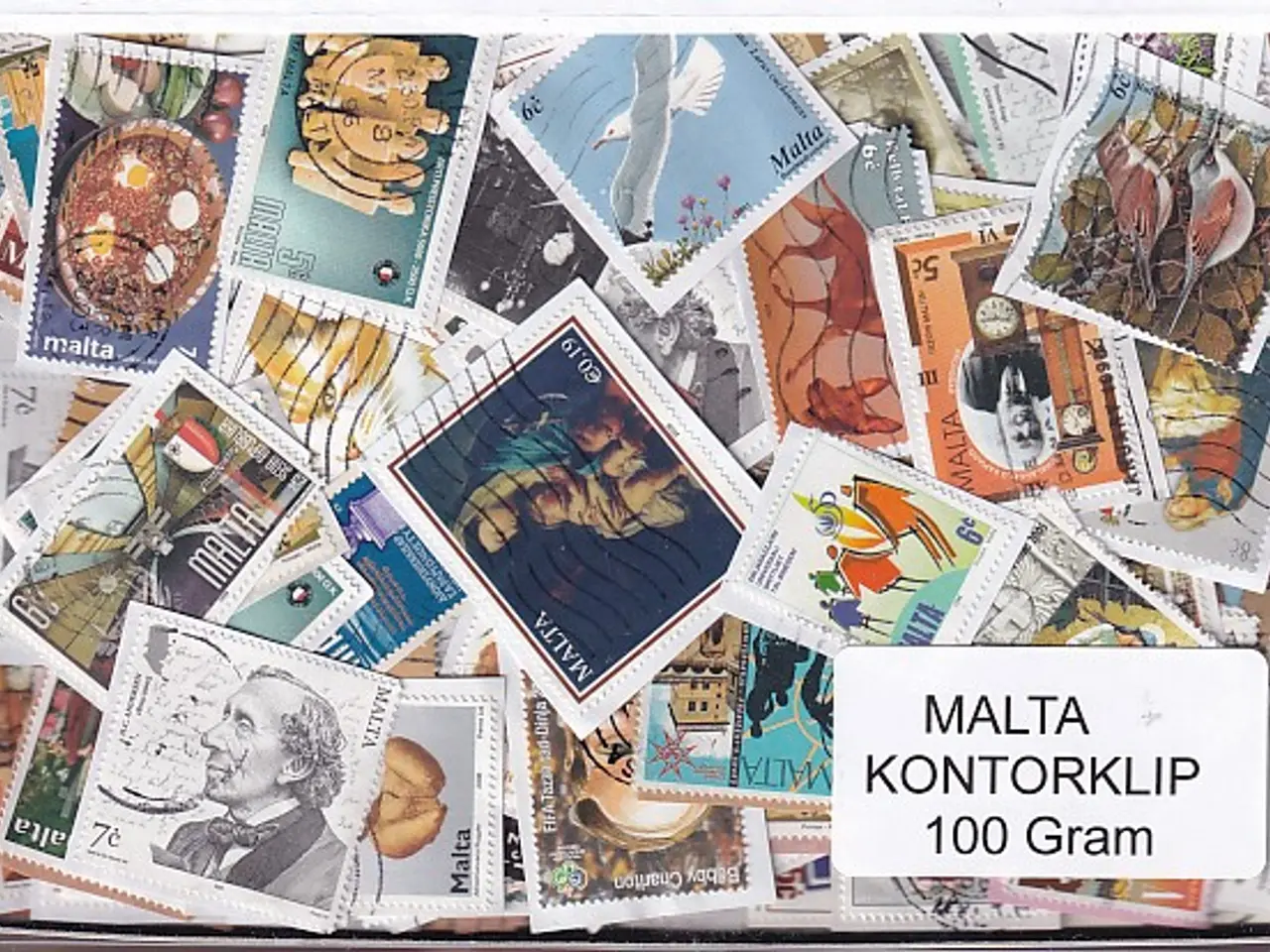 Billede 1 - Malta 100 g. Kontorklip - Masser af Billedmærker.