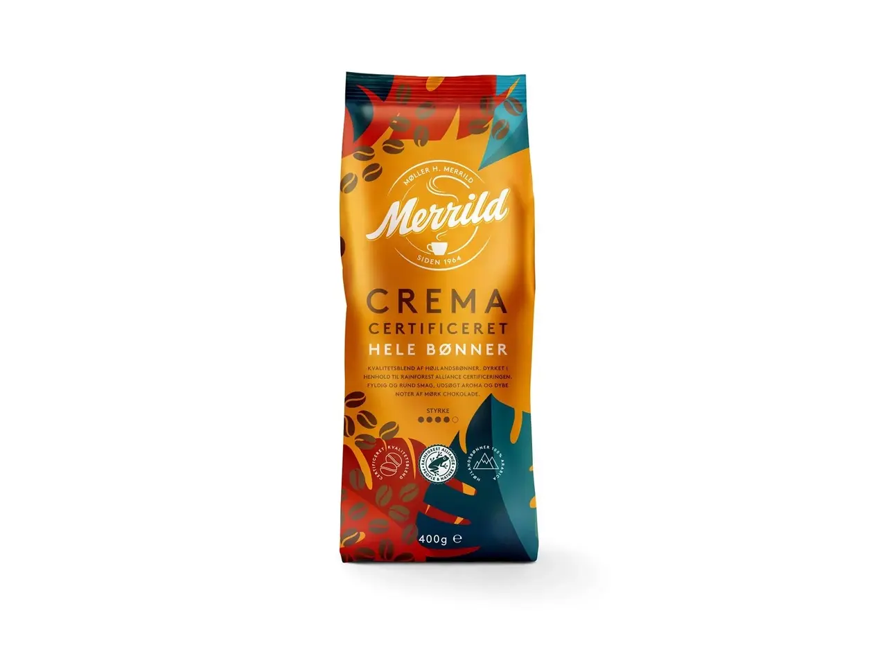 Billede 1 - Merrild Kaffe Hele Bønner Merrild 3 x 400