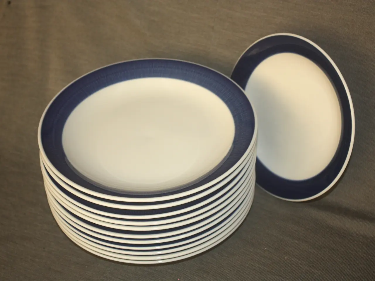 Billede 2 - Rørstrand Blå Koka frokosttallerkener Ø 21 cm