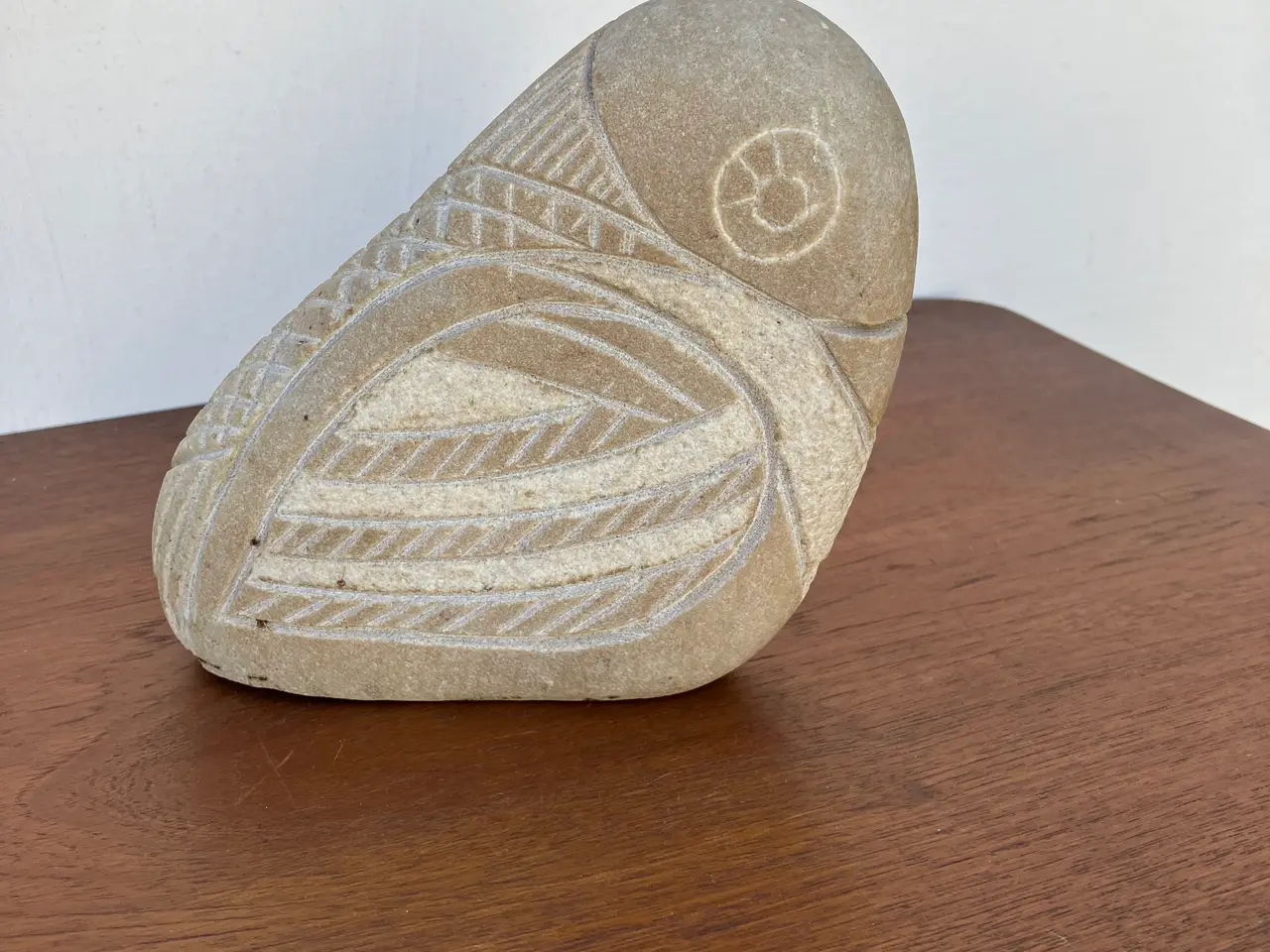 Billede 1 - Stenfigur formet som fugl