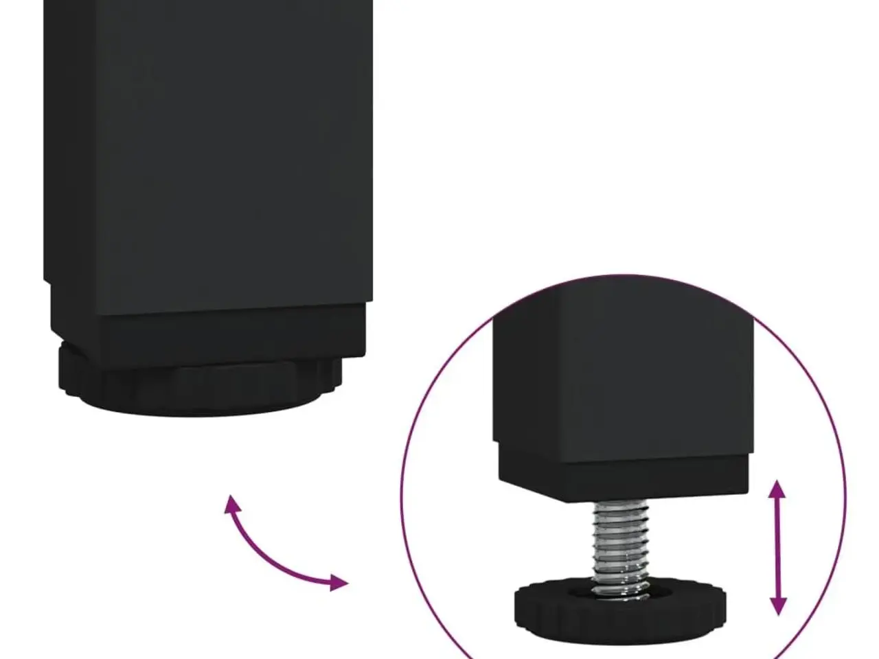Billede 9 - Konsolbord med 2 skuffer og 2 hylder - sonoma-eg