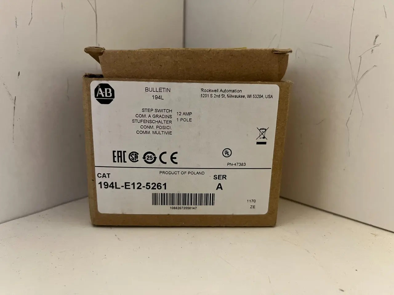 Billede 3 - Allen Bradley 194L-E12-5261 Step kontakt 12A -