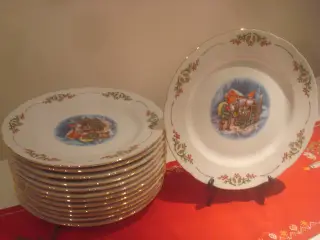 GAMMELDAGS Jul, store middagstall diam. 26.5 cm