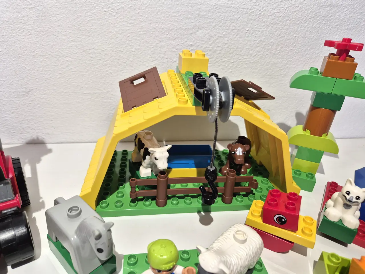 Billede 4 - Duplo Bondegård, Dyr, Traktor, Bygningsdele samt f