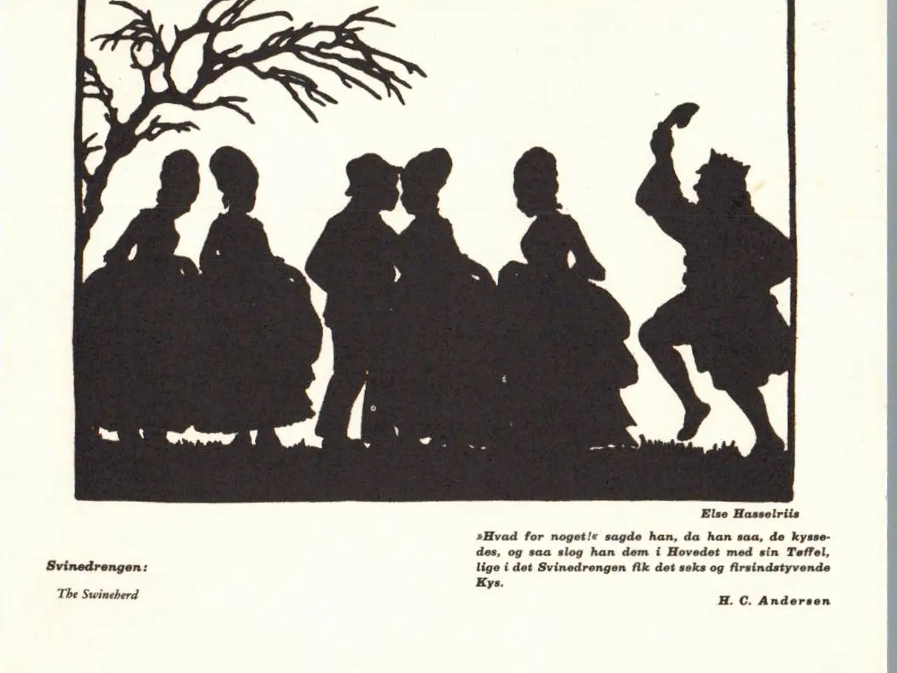 Billede 1 - Hasselriis, Else - H.C.Andersen - Kartonkort 18x15 cm - Ubrugt