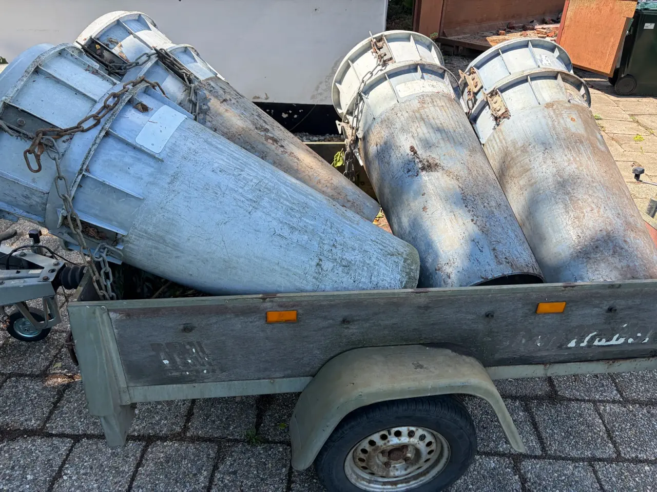 Billede 1 - Nedfaldsrør / skaktrør 8 stk