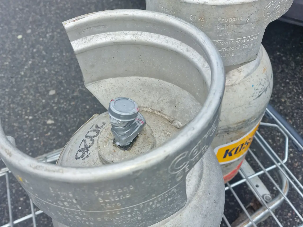 Billede 2 - Gasflaske fyldt med gas