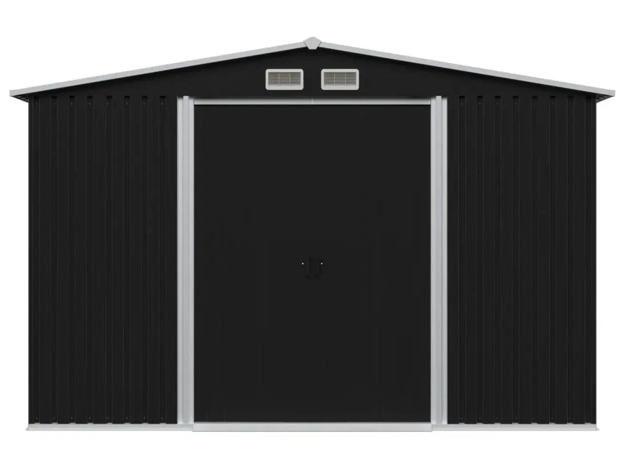 Billede 3 - Opbevaringsskur til haven 257x205x178 cm stål antracitgrå