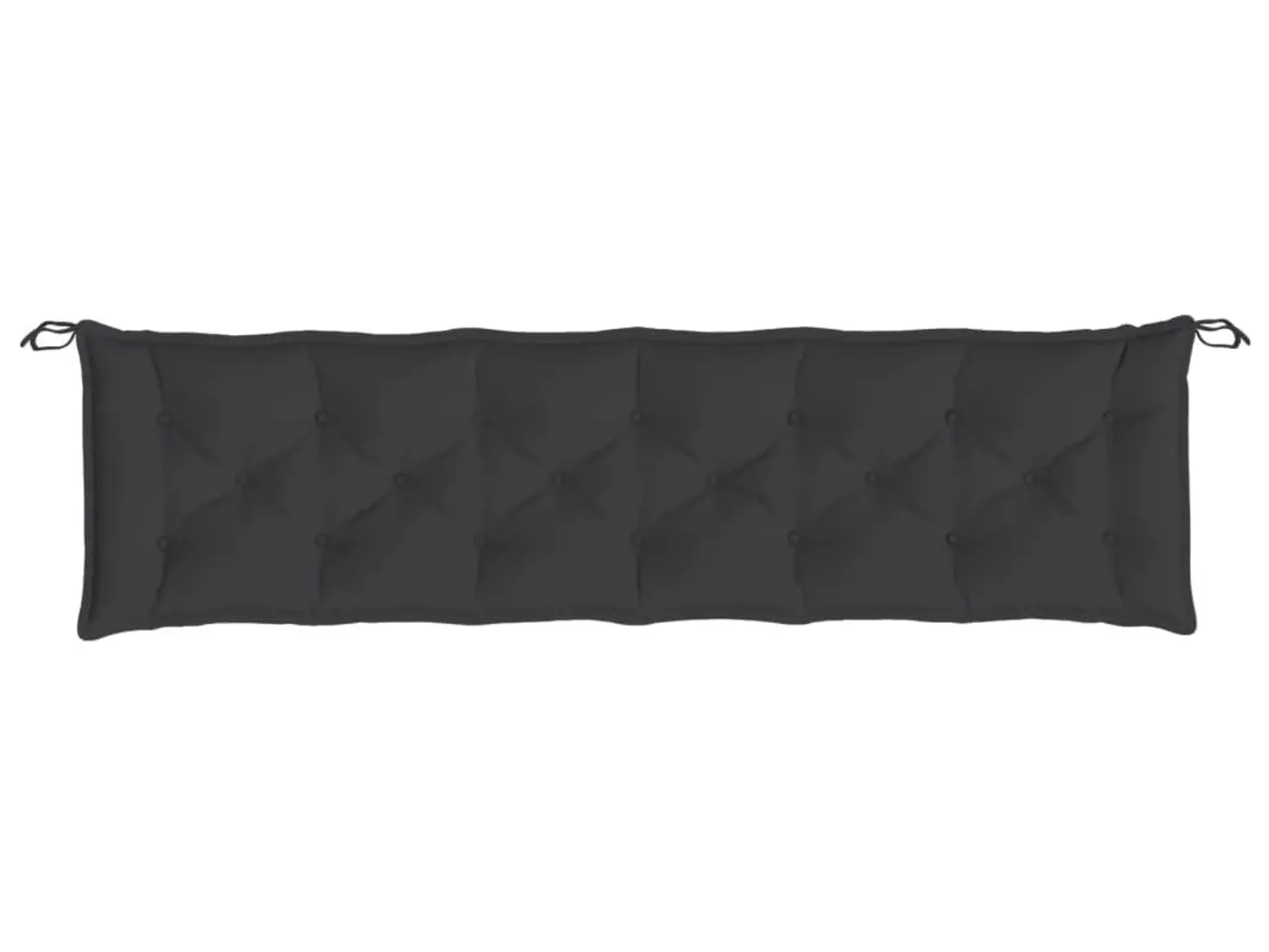Billede 4 - Hynde til havebænk 200x50x7 cm oxfordstof sort