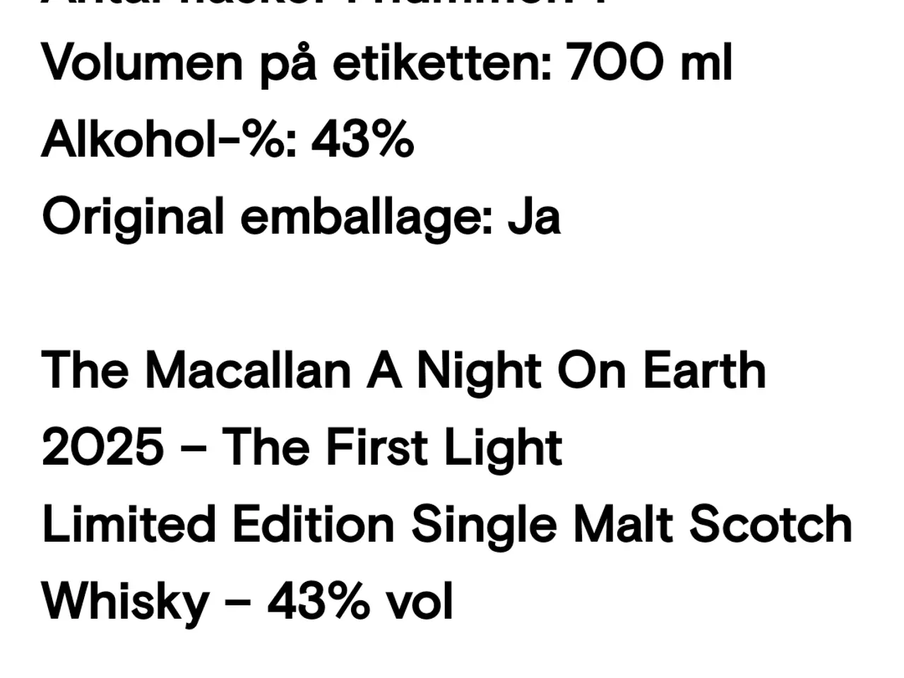 Billede 3 - Mcallan night on earth