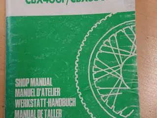 honda CBX 400/550 Org, værksteds Manual
