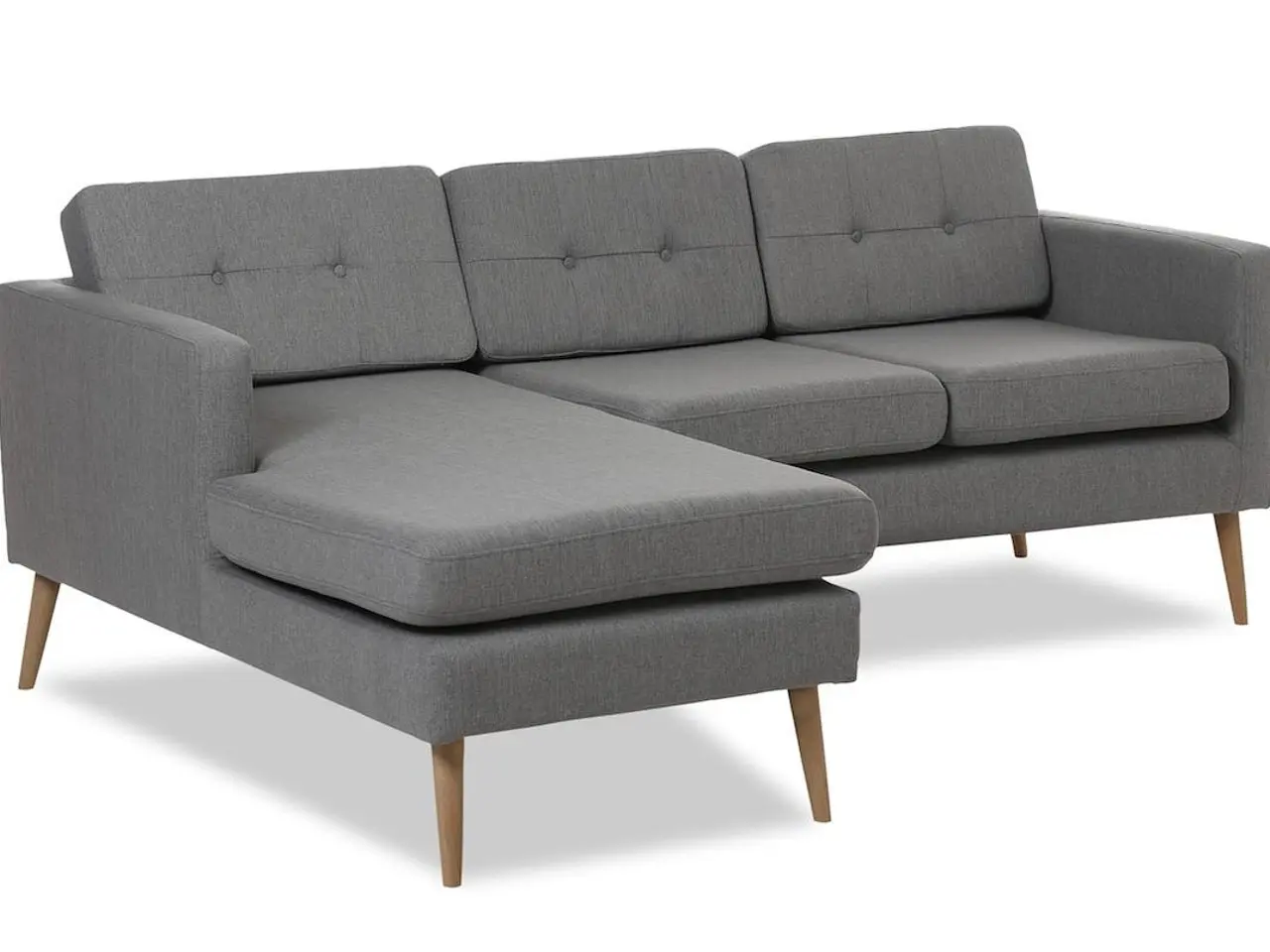 Billede 2 - Novelty sofa med venstrevendt chaiselong - lysegrå Inari 91