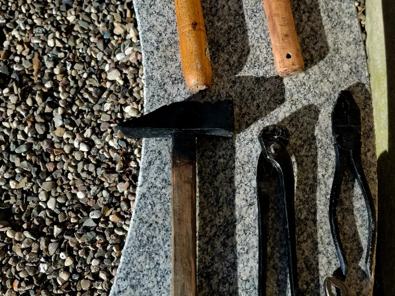 Billede 3 - Brolægger hammer, blandt værktøj