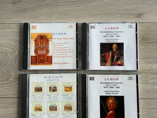 J.S. BACH - 4 CD’ER MED KLASSISK MUSIK
