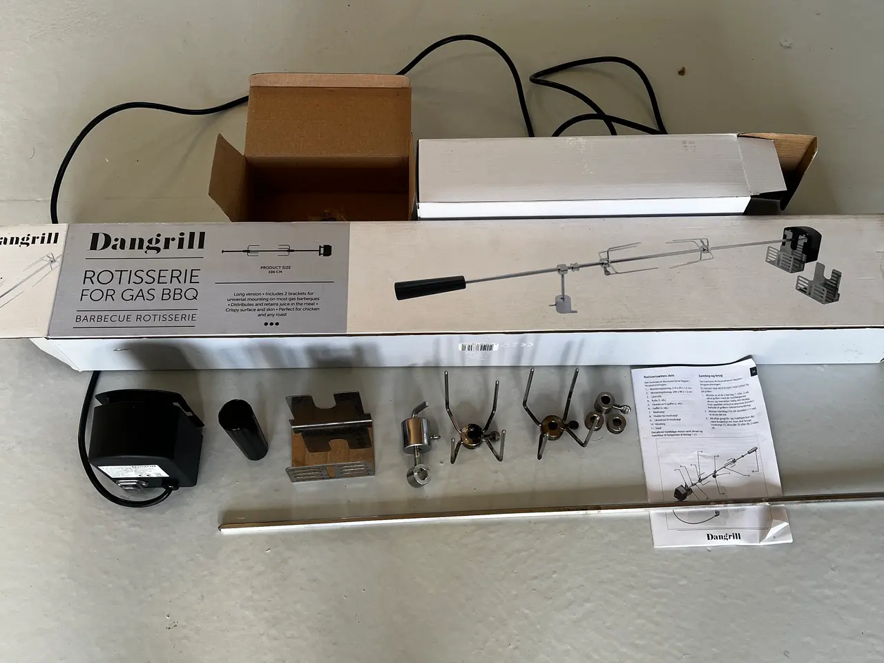 Billede 1 - Rotisseri t/gasgrill, 3-4 brændere