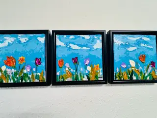 Maleri med blomstermotiv