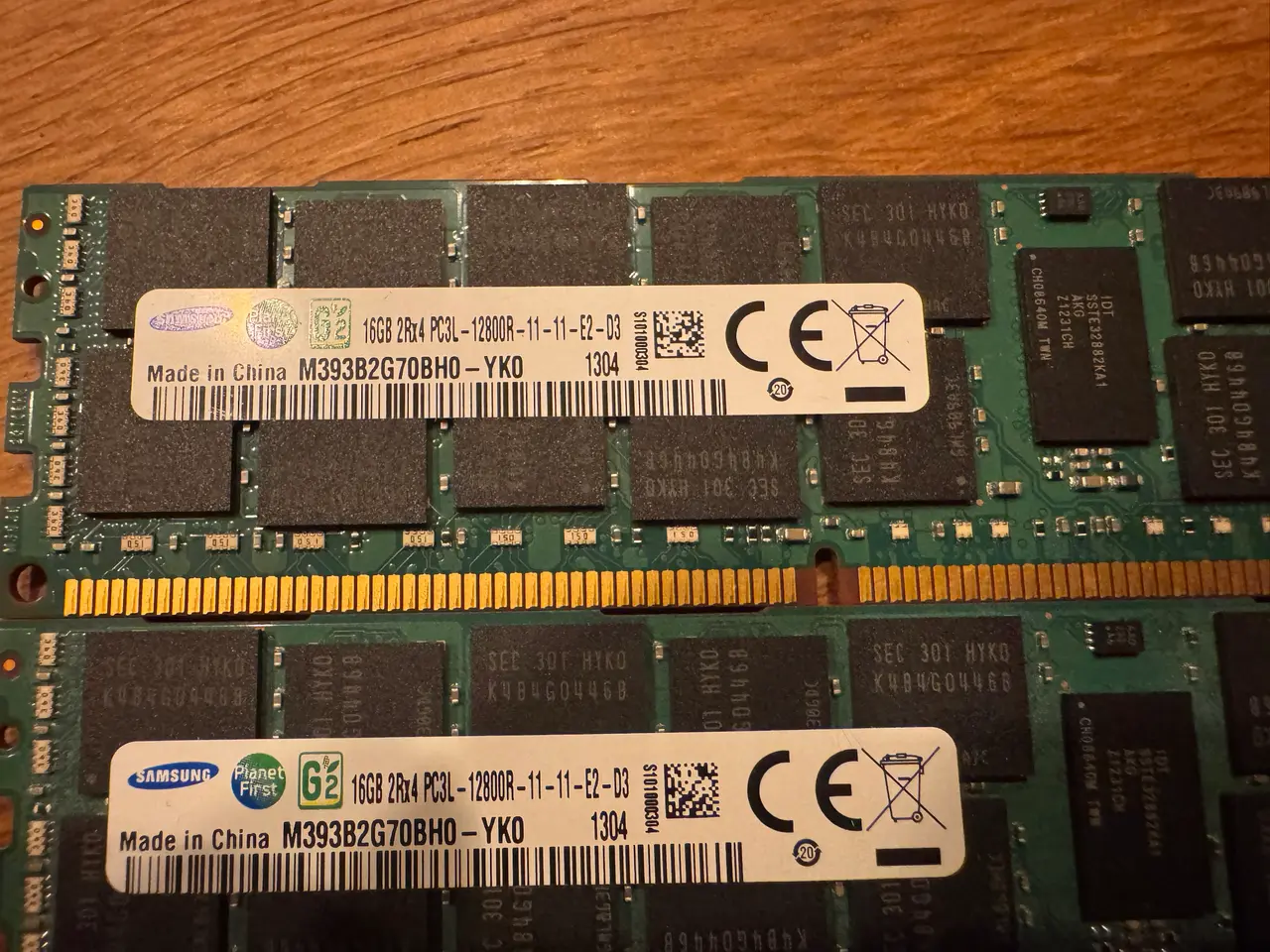 Billede 2 - Samsung 32GB DDR3L ECC RDIMM PC3L-12800R — sæt 1