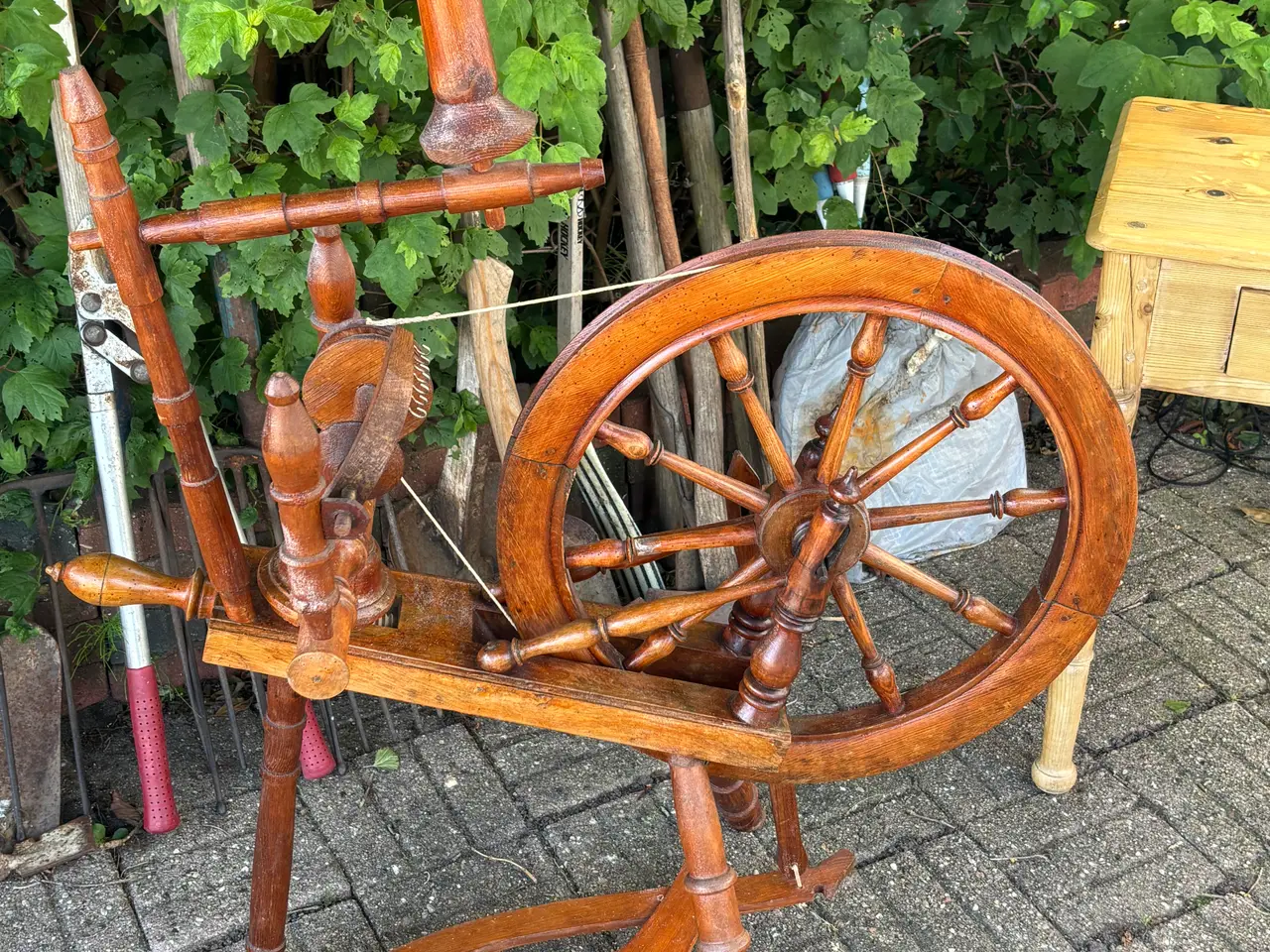 Billede 1 - Antik spinderok