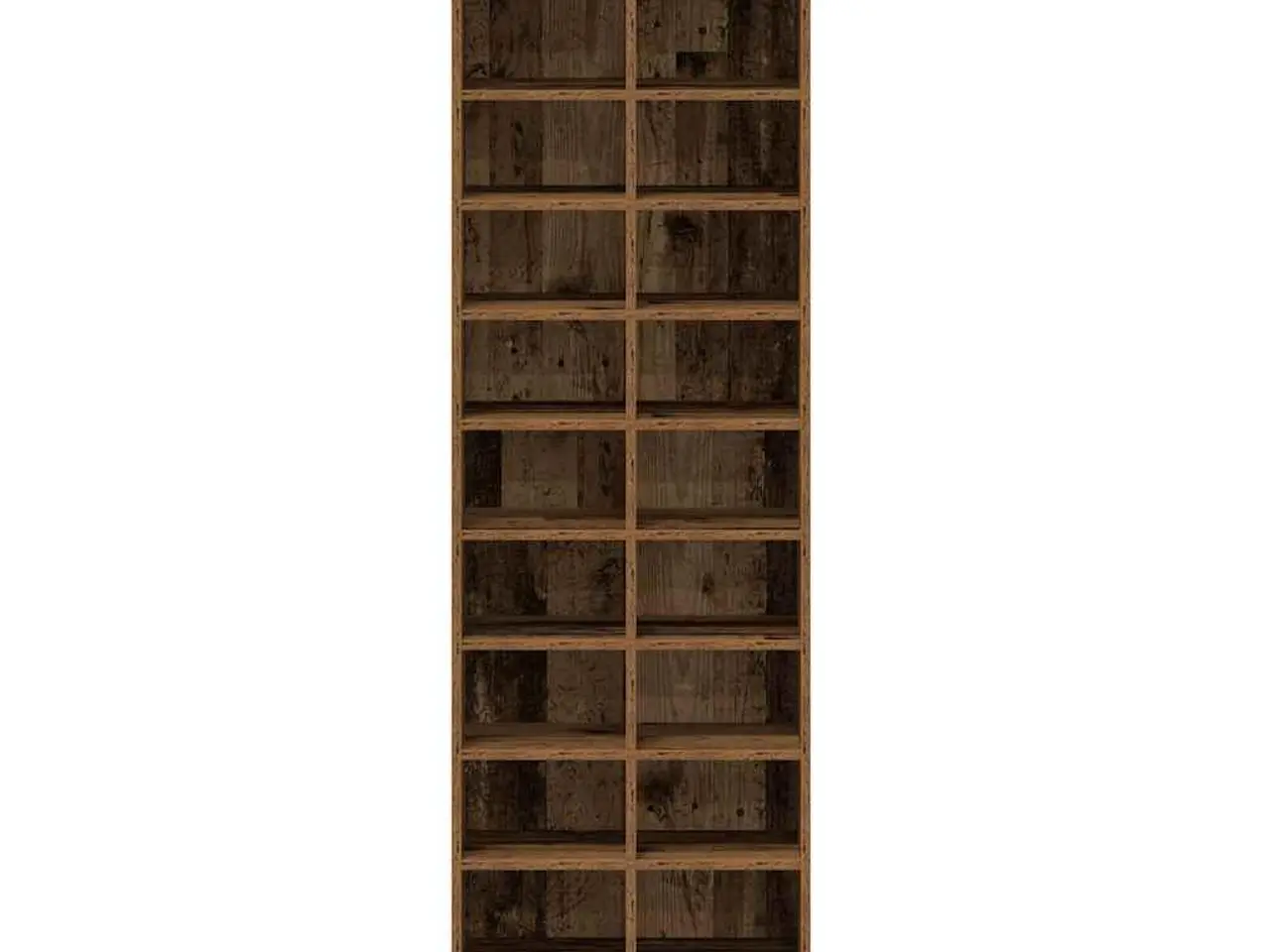 Billede 5 - Skoreol 54x34x183 cm konstrueret træ gammelt træ-look