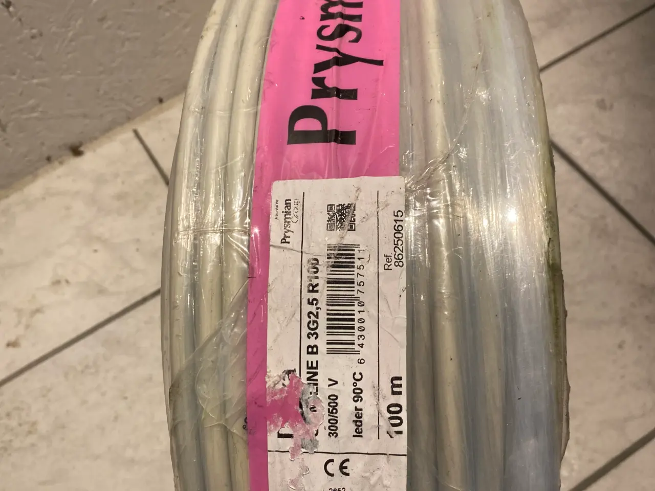 Billede 1 - 3g2,5 kvalitetskabel fra prysmian 83 meter