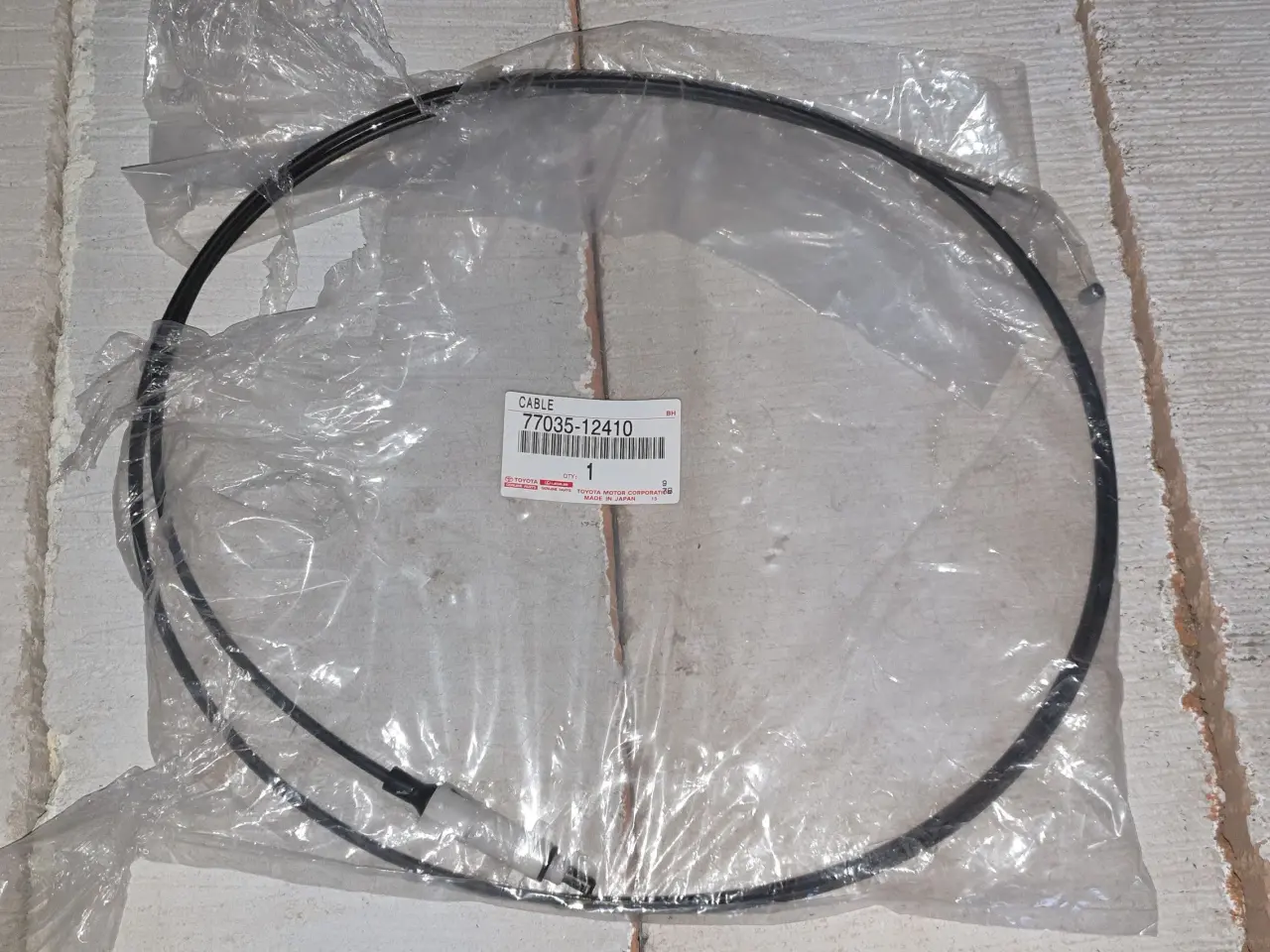 Billede 1 - Kabel for tankdæksel til Toyota Corolla E12