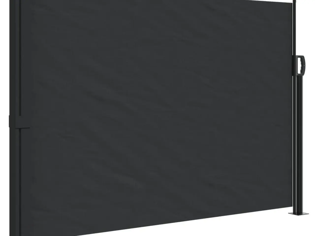 Billede 2 - Sidemarkise 140 × 300 cm - sammenrullelig, sort